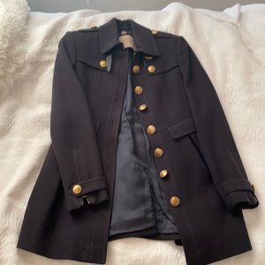 Burberry Brit military style pea coat. Size 38, US 4. Excellent condition.